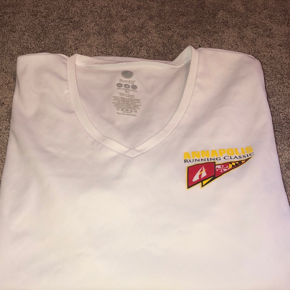Dry fit white T-shirt